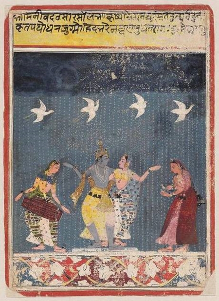 Megh Malhar Raga, ca. 1670 Malwa, Central India